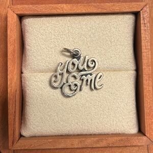 James Avery Charm Pendant “you and me” 925